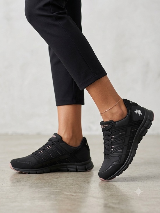 U.S. Polo Assn. Shoes - NWT U.S. Polo Assn. Women's Black Sneakers Size 8 Wide Width